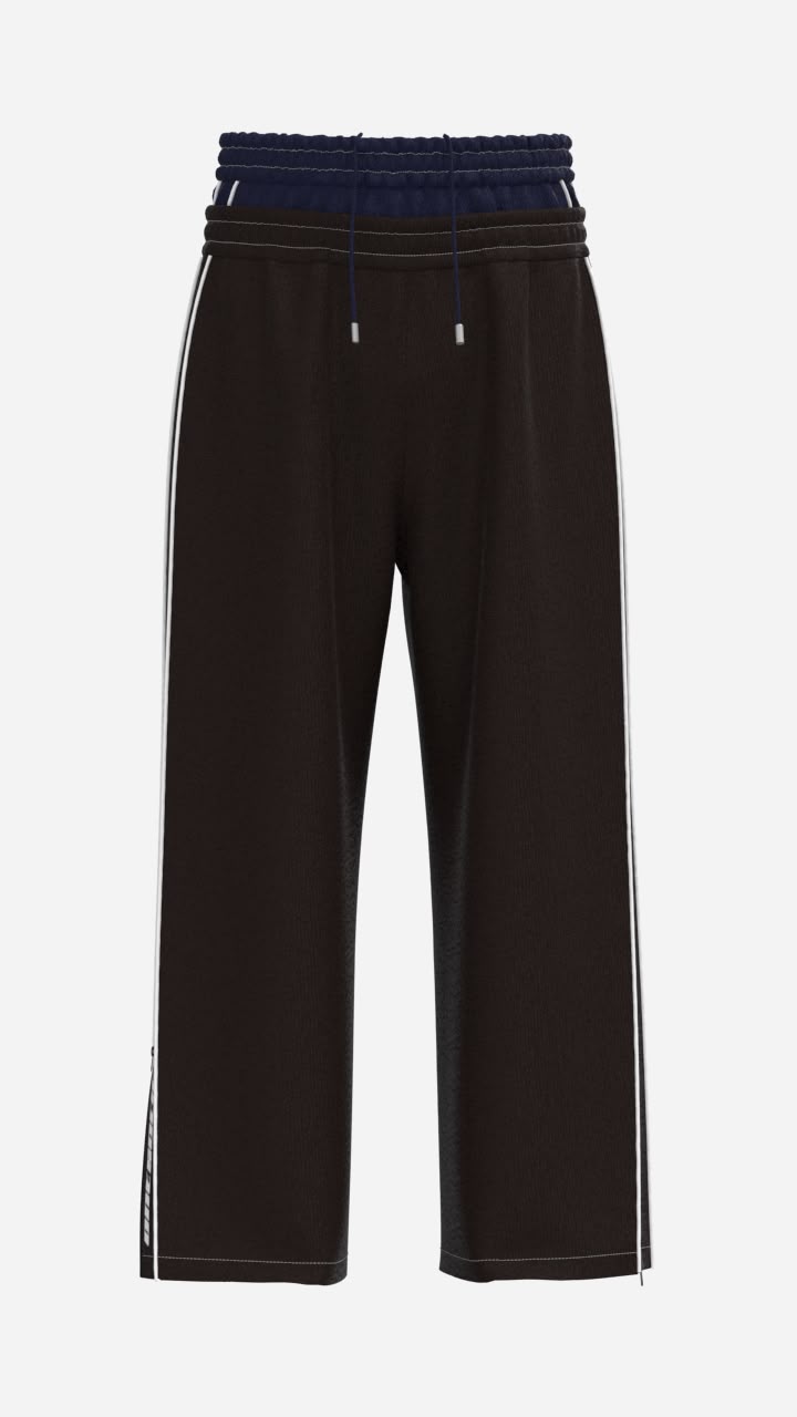 RETRO DROP X DOUBLE WAISTED SWEATPANTS
